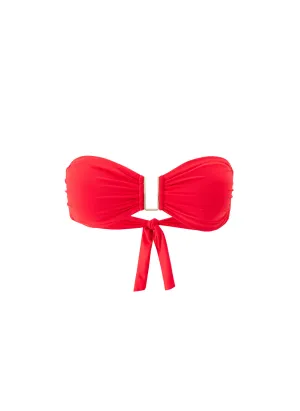 Barcelona Red Bikini Top