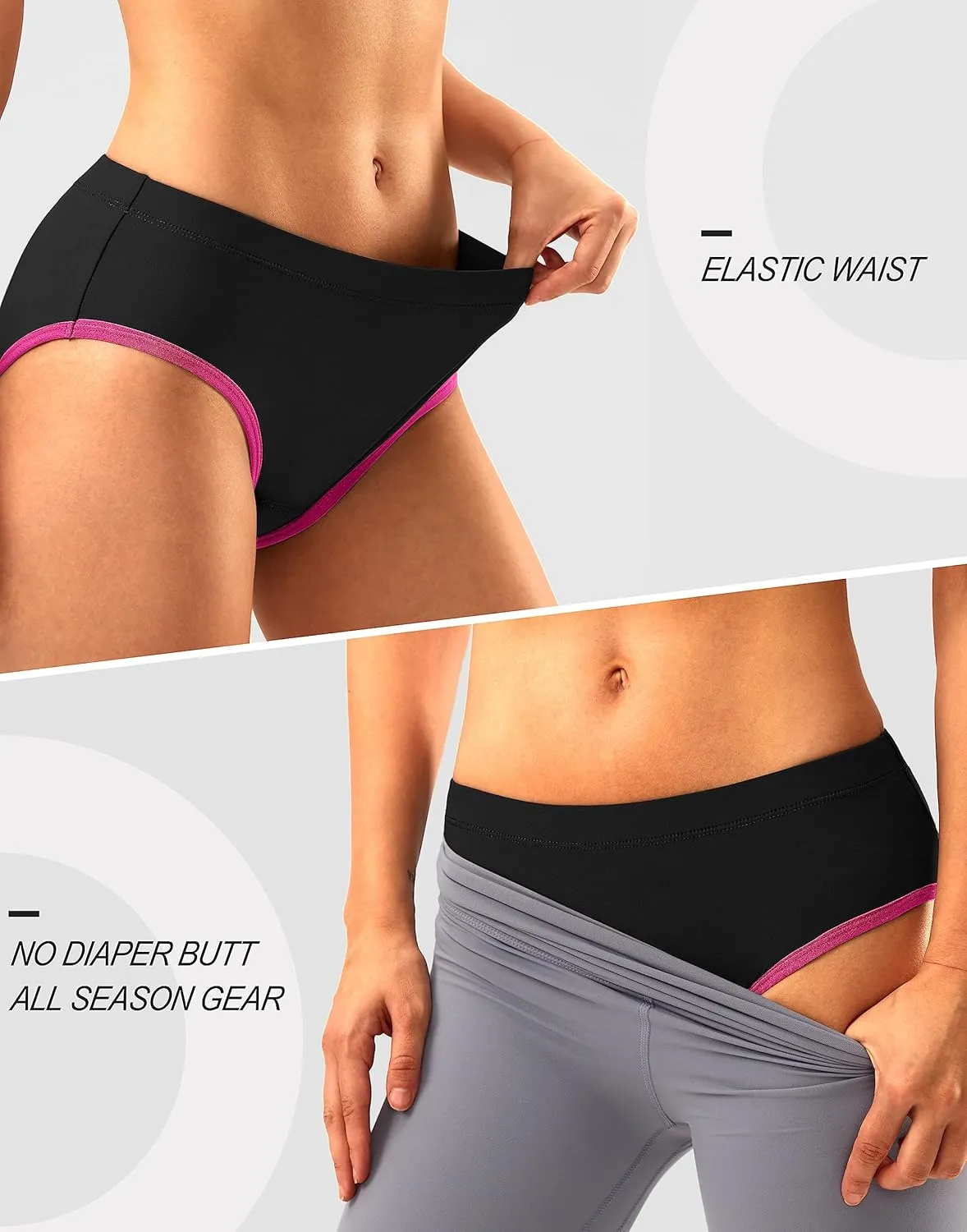 Bikewa Women's 4D Padded Bike Underwear Cycling Bicycle Shorts Biking Riding Briefs Biker Cycle Undershorts for Women