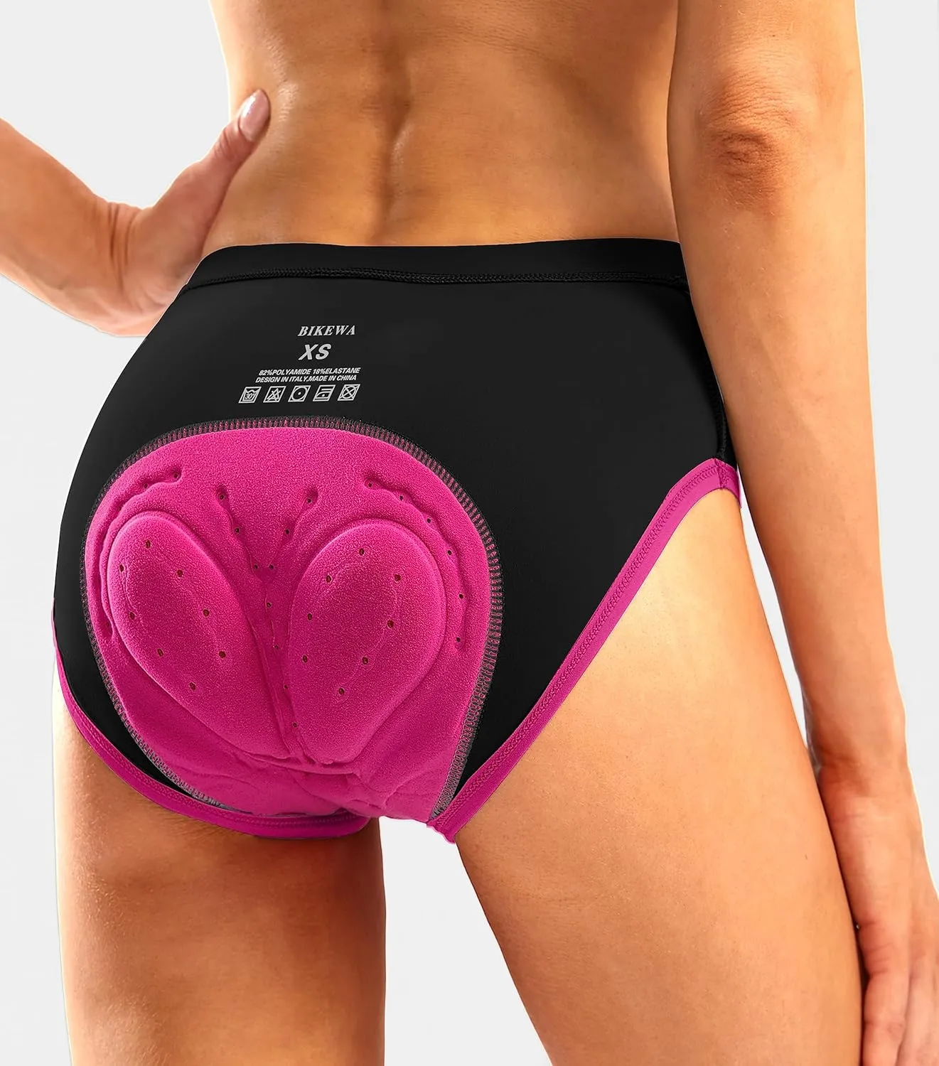 Bikewa Women's 4D Padded Bike Underwear Cycling Bicycle Shorts Biking Riding Briefs Biker Cycle Undershorts for Women