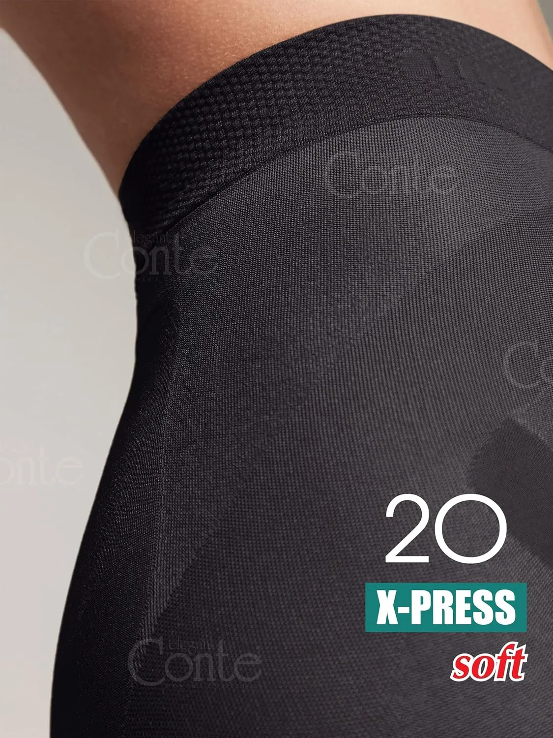 Conte High Waist Control Top Push Up Shaping Sheer Pantyhose Tights X-Press 20 Den