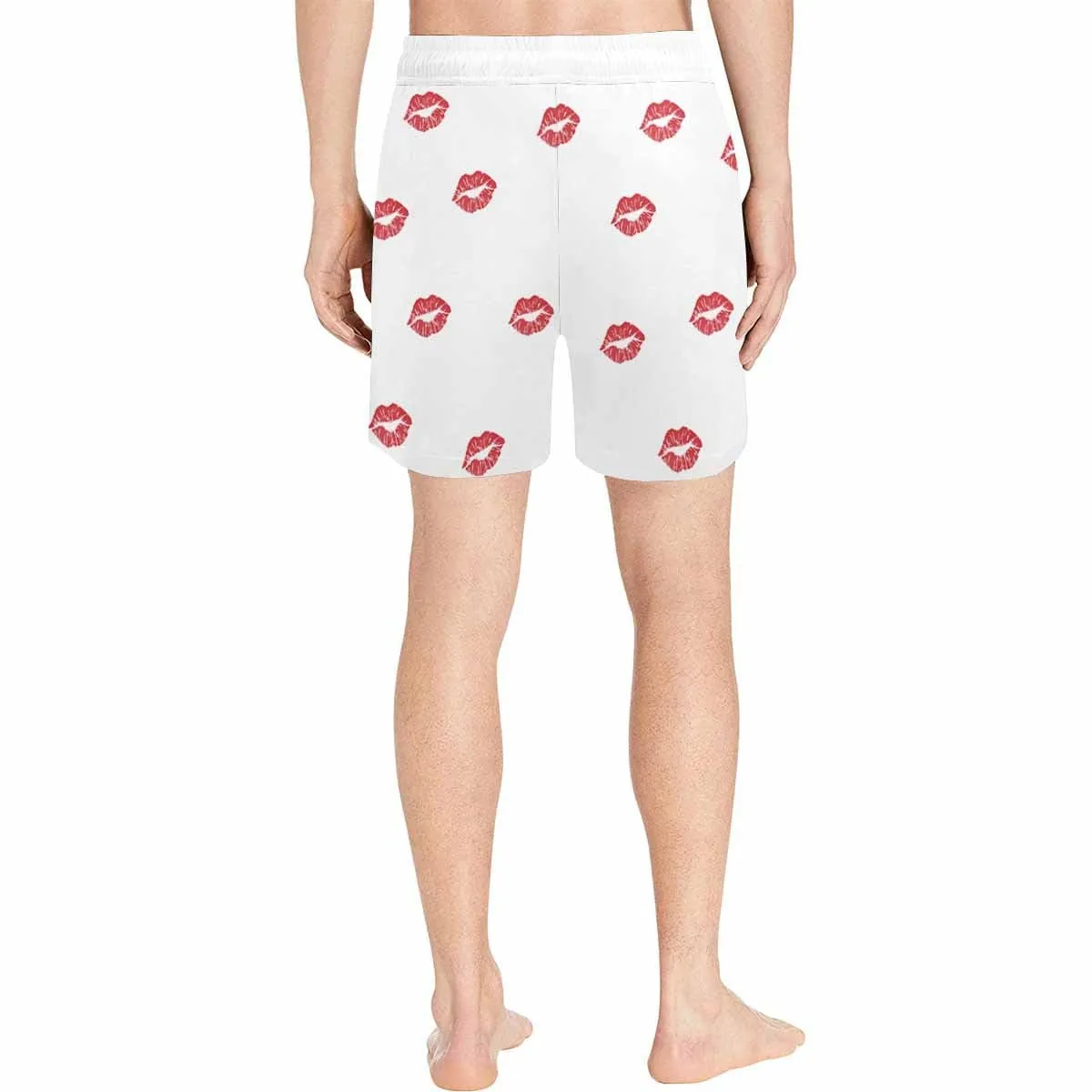 Custom Face Swimming Trunks Kiss You Customized Men's Quick Dry Swim Shorts Personalized Swim Trunks for Anniversary