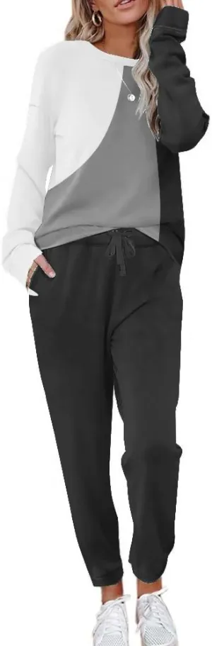 ETCYY NEW Lounge Sets for Women Two Piece Outfits Sweatsuits Sets Long Pant Loungewear Workout Athletic Tracksuits