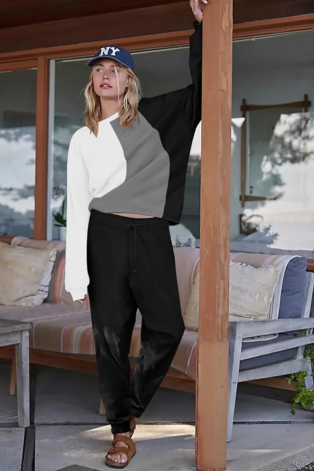 ETCYY NEW Lounge Sets for Women Two Piece Outfits Sweatsuits Sets Long Pant Loungewear Workout Athletic Tracksuits
