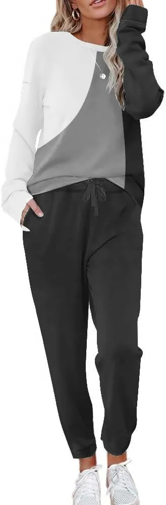 ETCYY NEW Lounge Sets for Women Two Piece Outfits Sweatsuits Sets Long Pant Loungewear Workout Athletic Tracksuits