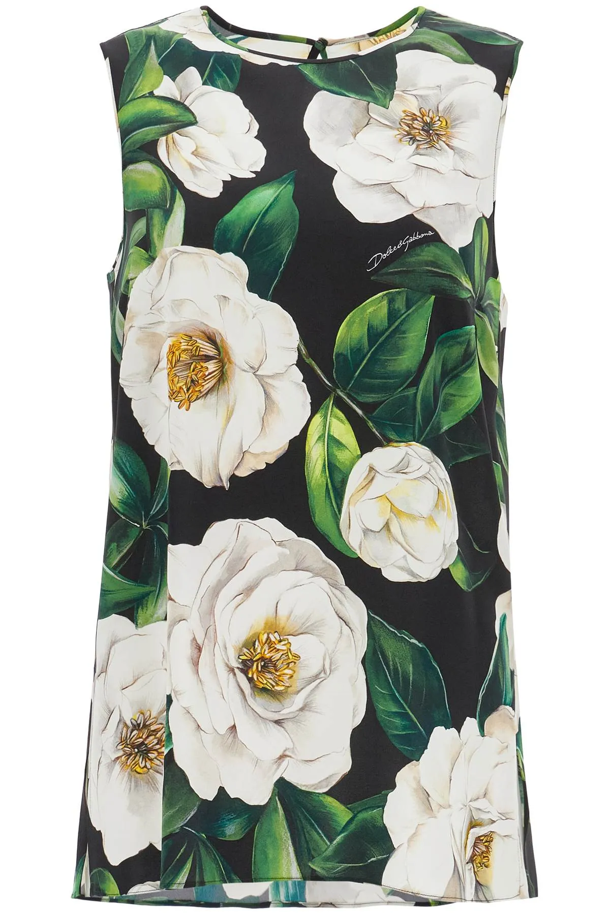 Floral Print Silk Top