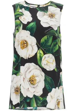 Floral Print Silk Top