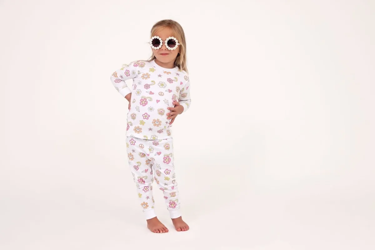 GROOVY LONG SLEEVE TWO PIECE PJS