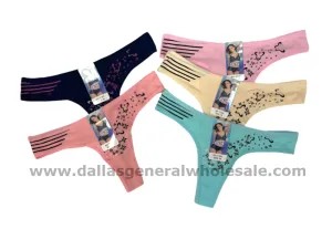 Ladies Cute Cotton Thongs Wholesale