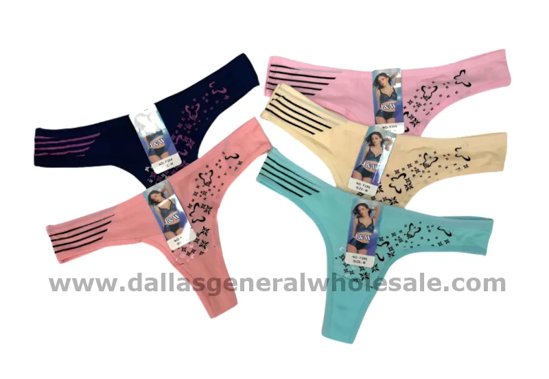 Ladies Cute Cotton Thongs Wholesale