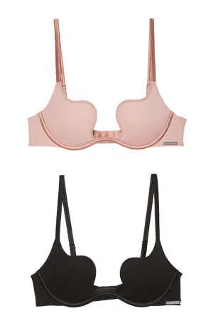 Le Stretch Micro U-Plunge Push Up Bra Bundle Set