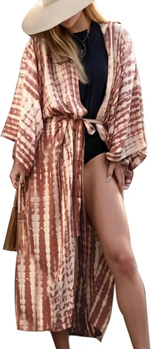 Long Kimonos Swimsuit Cover ups for Women Plus Size Maternity Swimwear Coverup Beach Wear Vacation Outfits