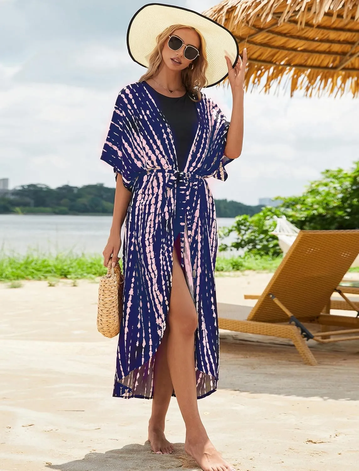 Long Kimonos Swimsuit Cover ups for Women Plus Size Maternity Swimwear Coverup Beach Wear Vacation Outfits