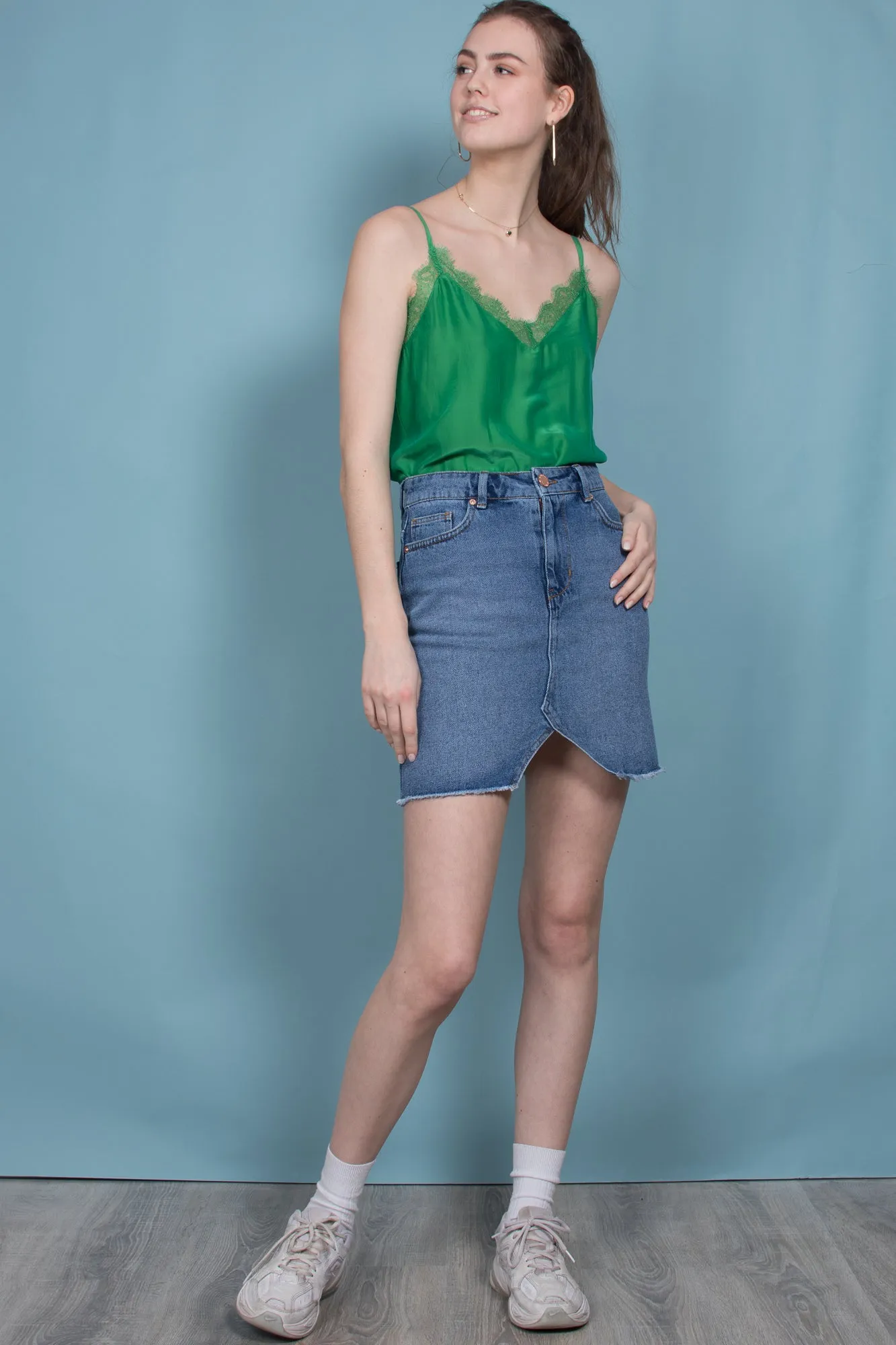 Macy Strap Top - Medium Green