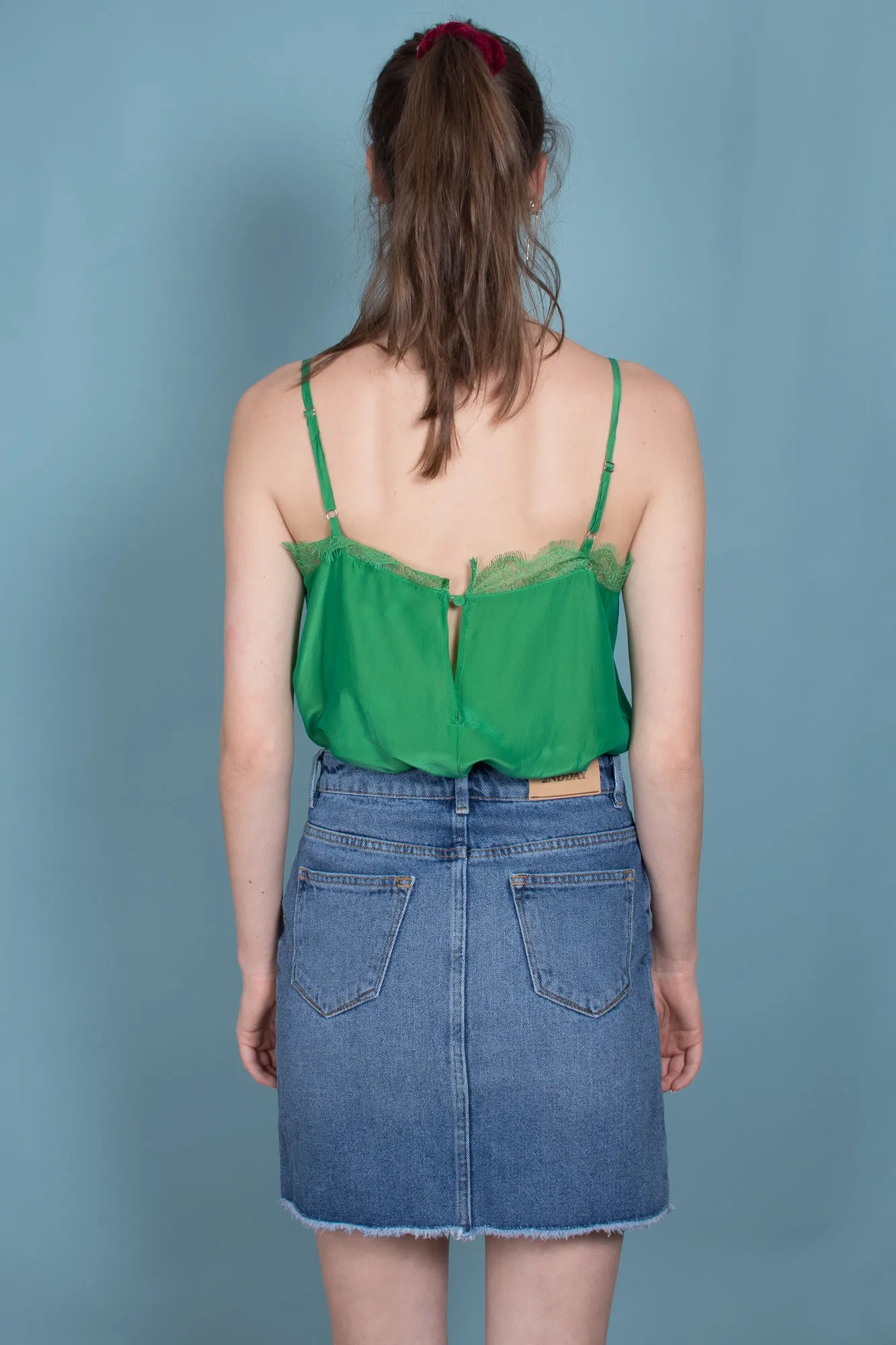 Macy Strap Top - Medium Green