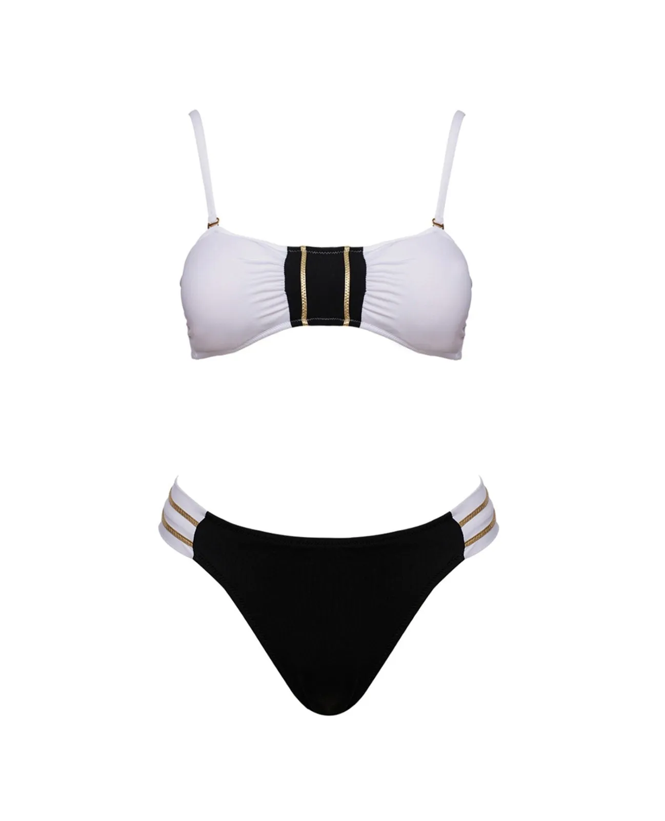 Marine Bandeau Style Bikini Top