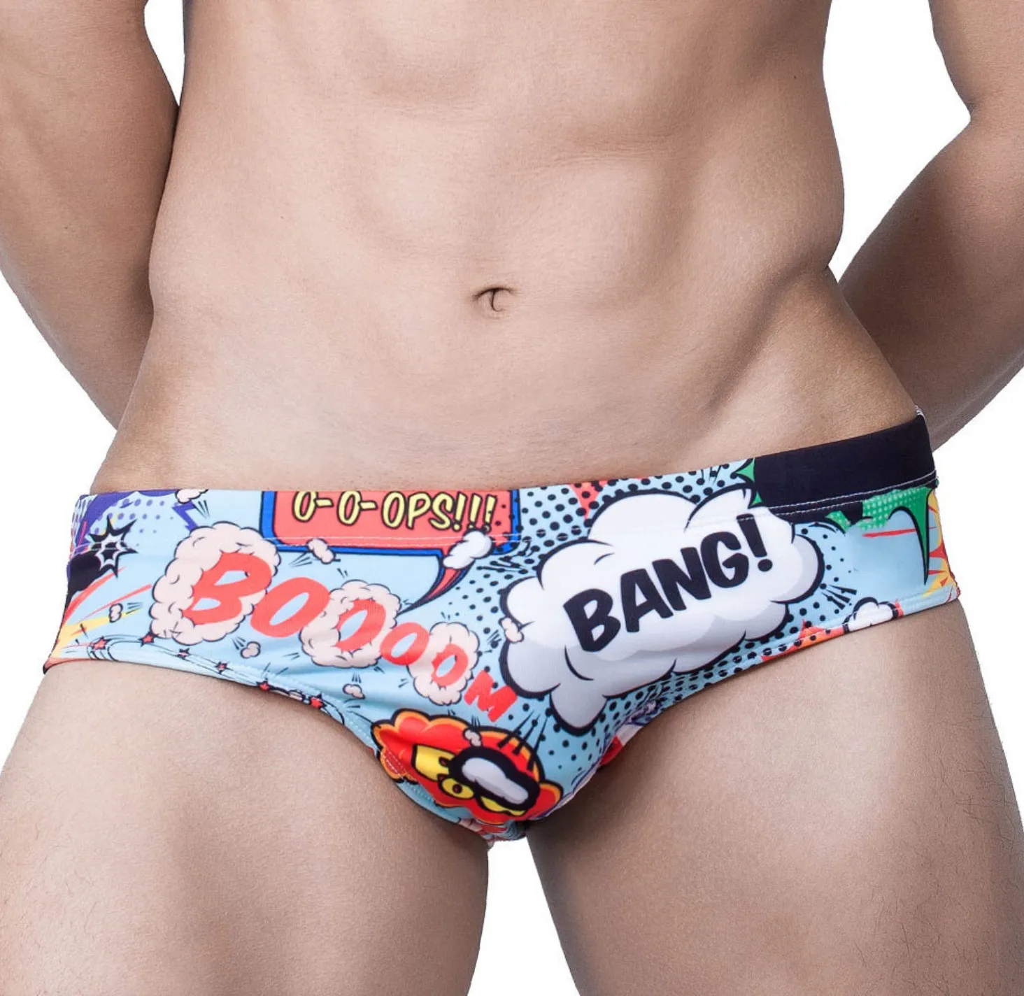 Men's Bang Comic Enhancing Low Rise Swimsuit