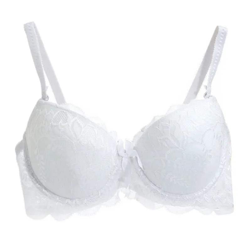 Padded Lace Underwire Push Up Bra