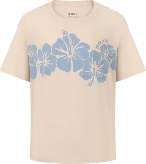 Roxy Girls' Short Sleeve Oversized Fit Logo Tee, Crew Neck Graphic T-Shirt, Soft & Comfortable