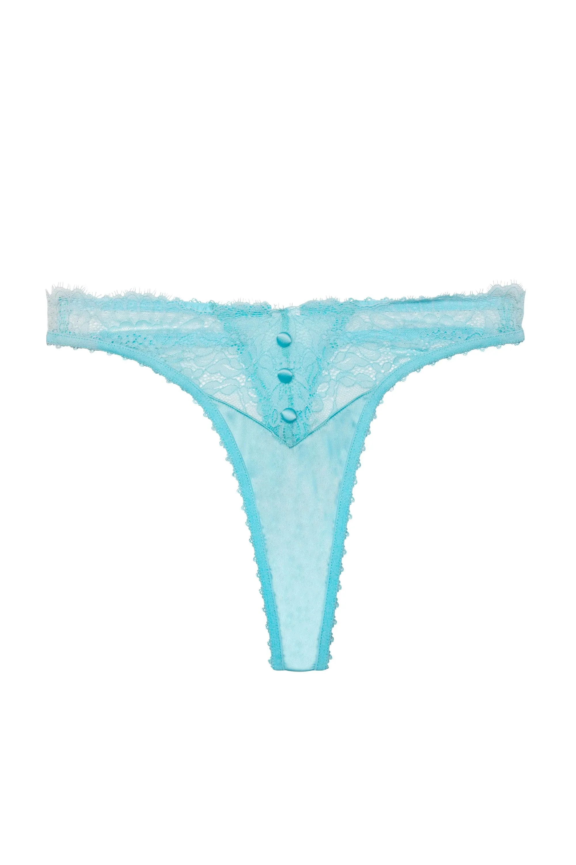 Skye Blue Neon Lace Thong