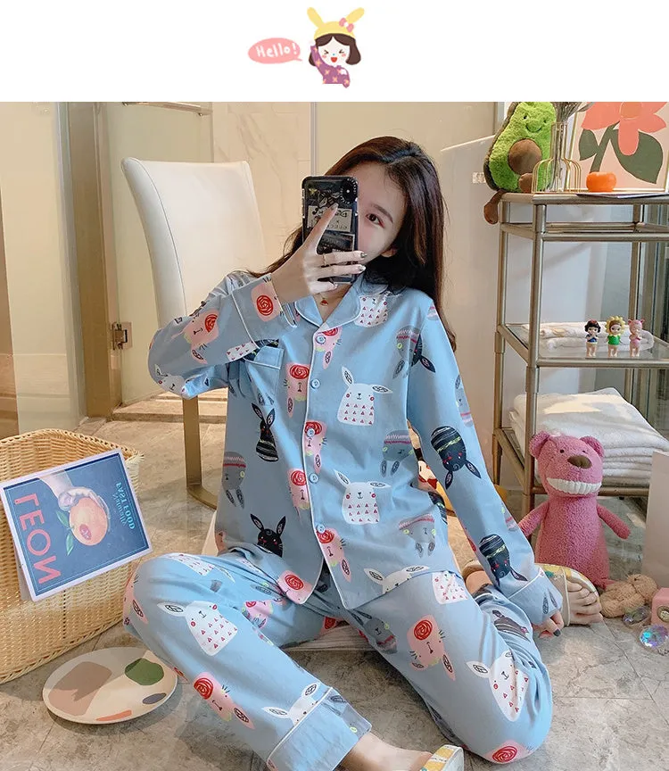 Student'S Cotton Two-Piece  Pyjama