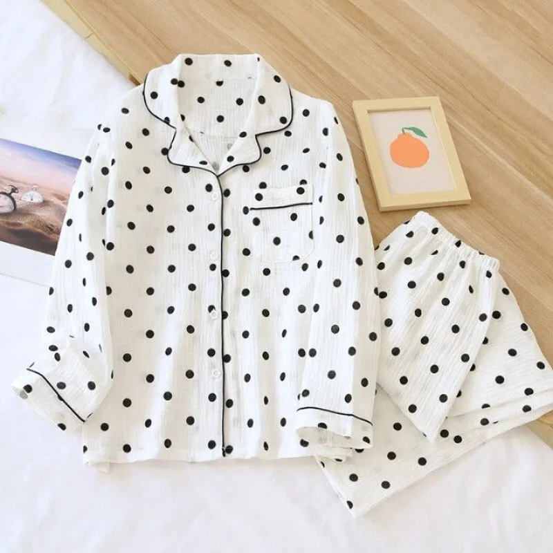 Two-Piece Pajamas Long-Sleeved Pants