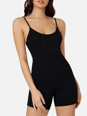 Wholesale Mid-Thigh Fitness & Shaping Breathable Romper