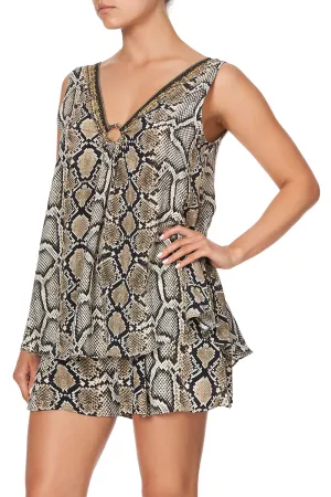WIDE STRAP U-RING TOP KAKADU BOO