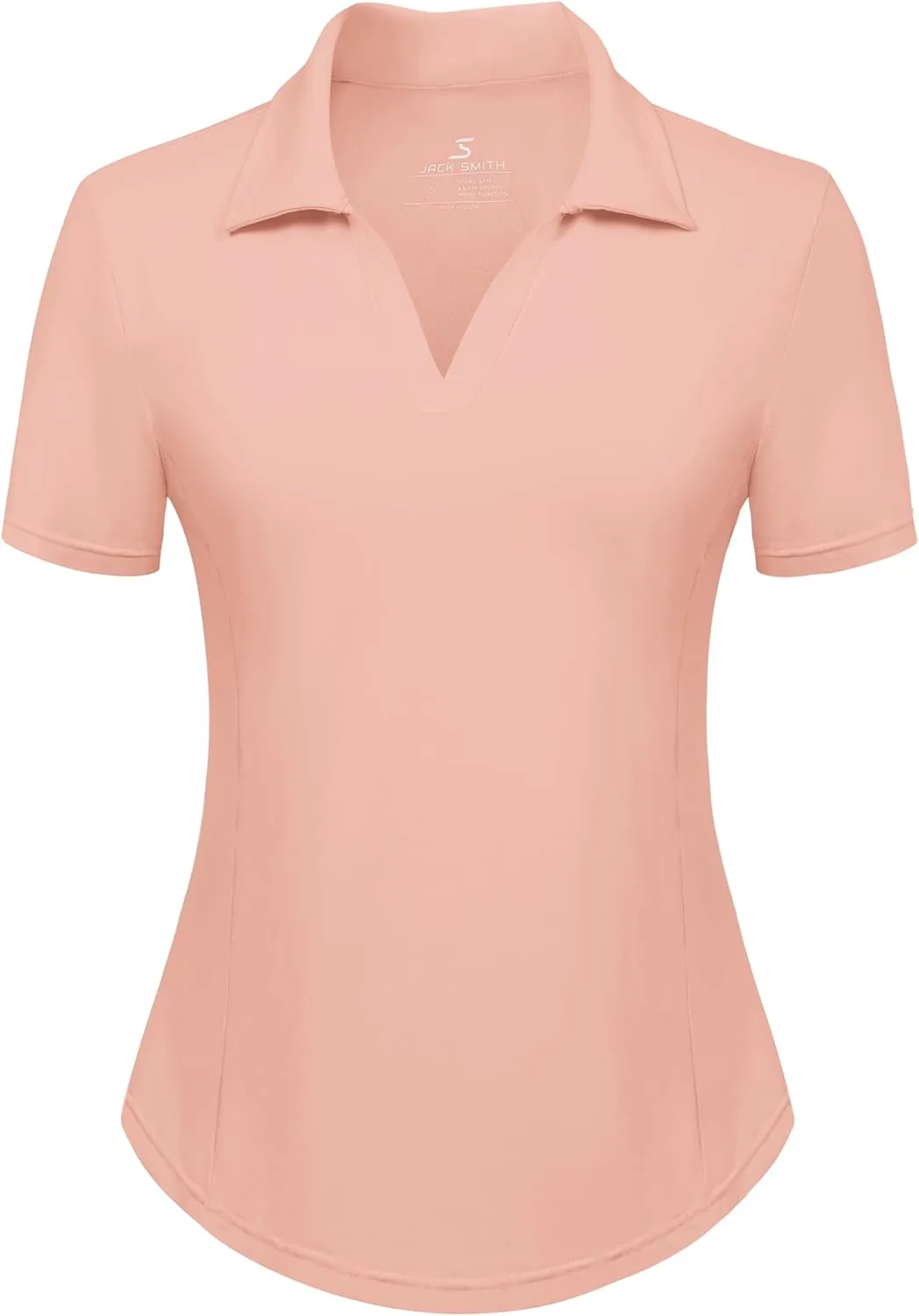 Women's Golf Polo Shirt V Neck Short Sleeve Tennis Shirt Sun Protection Moisture Wicking Athletic Tops